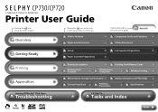 Canon SELPHY CP730 SELPHY CP730/CP720 Printer User Guide Windows