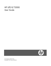 HP Pro UPS 500 240V HP UPS R/T3000 User Guide