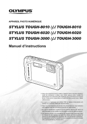 Olympus T8000BB2 STYLUS TOUGH-3000 Manuel d'instructions (Français)