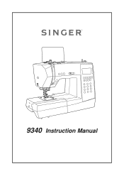 Singer 9340 SIGNATURE Instruction Manual