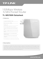 TP-Link TL-WR700N Brochure