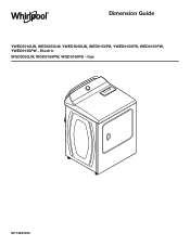 Whirlpool WGD6150P Dimension Guide