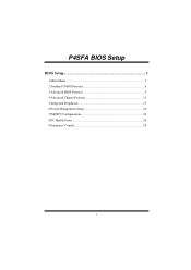 Biostar P4SFA P4SFA BIOS setup guide
