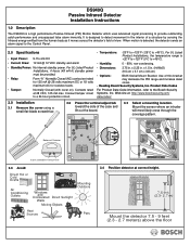 Bosch DS940Q Installation Instructions