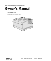 Dell Workgroup S2500 Workgroup Laser Printer S2500 Owners Manual
