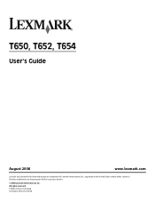 Lexmark 30G0109 User Manual