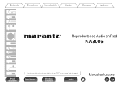 Marantz NA8005 Owner's Manual in Spanish