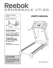 Reebok Crosswalk V 7.9 Treadmill English Manual