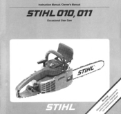 Stihl 011 Instruction Manual