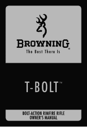 Browning T-Bolt Owners Manual