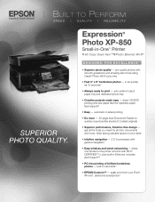 Epson XP-850 Product Brochure