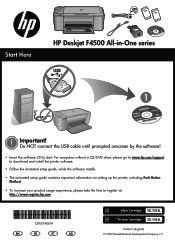HP Deskjet F4500 Reference Guide