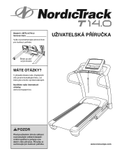 NordicTrack T 14.0 Treadmill Cz Manual