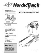 NordicTrack T20.0 Treadmill German Manual