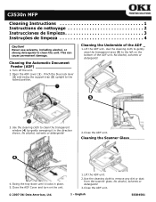 Oki C3530nMFP Cleaning Instructions