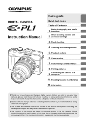 Olympus E-PL1 E-PL1 Instruction Manual (English)