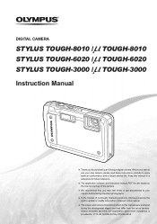 Olympus Stylus Tough 8000 Blue STYLUS TOUGH-3000 Instruction Manual (English)