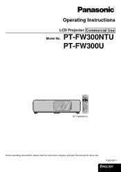 Panasonic PT-FW300U Lcd Projector