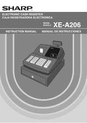 Sharp XE-A206 XE-A206 Operation Manual in English and Spanish