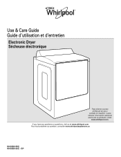 Whirlpool WED8500DC Use & Care Guide