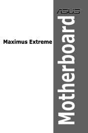 Asus MAXIMUS EXTREME User Guide