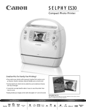 Canon SELPHY ES30 Printer Brochure