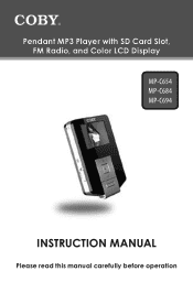 Coby C684 Instruction Manual
