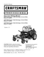 Craftsman 28875 Operation Manual