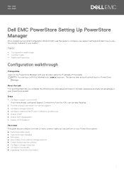 Dell PowerStore 1200T EMC PowerStore Setting Up PowerStore Manager