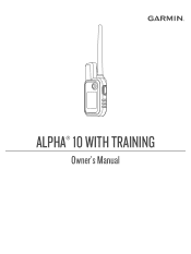 Garmin Alpha 10 Owners Manual