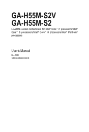 Gigabyte GA-H55M-S2V Manual