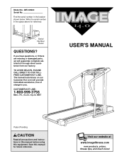 Image Fitness 14.0 Treadmill English Manual