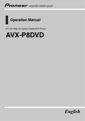 Pioneer P8DVD Owner's Manual