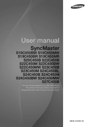 Samsung S24C450BW User Manual Ver.1.0 (English)