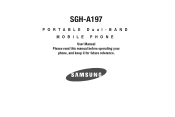 Samsung SGH-A197 User Manual (user Manual) (ver.f6) (English)