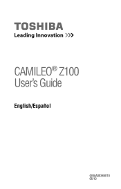 Toshiba PA5012U-1C0K Camileo Z100 User Guide