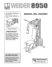 Weider 8950 Spanish Manual