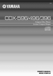 Yamaha CDX-396 Owner's Manual