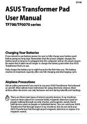 Asus Transformer Pad Infinity TF700T User Manual