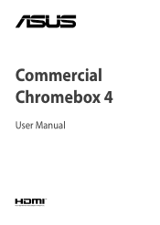 Asus Fanless Chromebox Commercial Chromebox 4 users manual in English