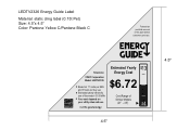Coby LEDTV2326 Energy Guide Label