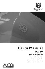 Husqvarna PZ 60 Parts Manual