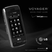 LG VX10000 Black Quick Start Guide - English