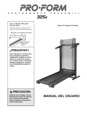 ProForm 325 Treadmill Spanish Manual