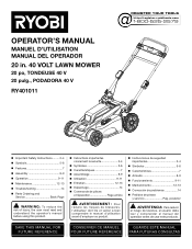 Ryobi RY401011BTLVNM Operation Manual
