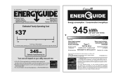 Whirlpool WRT359SFYW Energy Guide