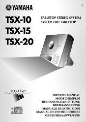 Yamaha TSX-20 Owners Manual