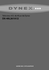 Dynex DX-40L261A12 User Manual (French)