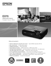 Epson EX70 Product Brochure