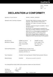 Garmin nuvi 850 Declaration of Conformity
